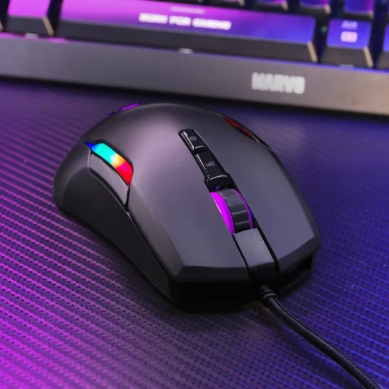 Mysz komputerowa Marvo G945 przewodowa, czarna, 10000 DPI G945 PRO