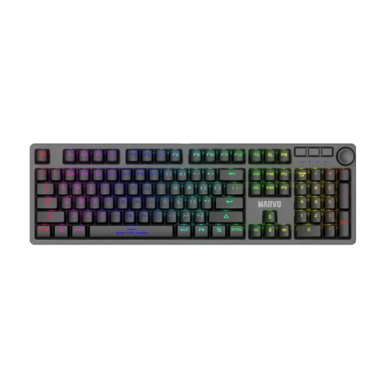 Klawiatura Marvo przewodowa (USB) US, czarna mechaniczna KG954 EN