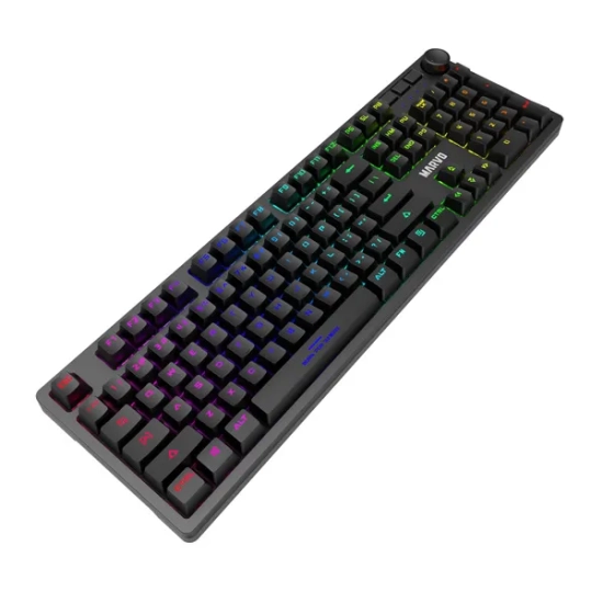 Klawiatura Marvo przewodowa (USB) US, czarna mechaniczna KG954 EN