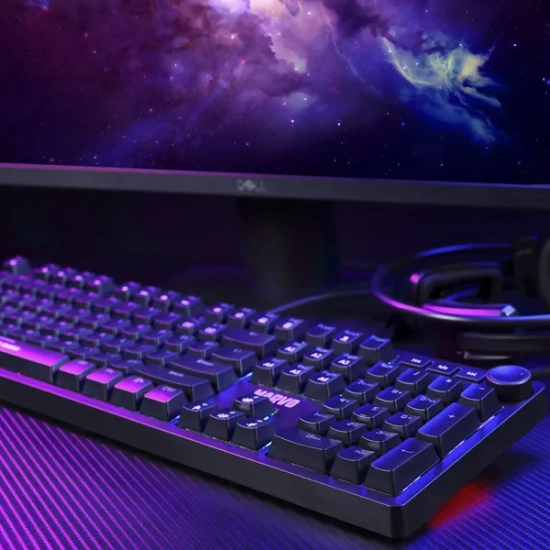 Klawiatura Marvo przewodowa (USB) US, czarna mechaniczna KG954 EN