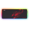 Podkładka pod mysz Marvo RGB, SCORP XL, czarna, 800 × 300 mm, 4 mm, Hub USB