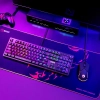 Podkładka pod mysz Marvo RGB, SCORP XL, czarna, 800 × 300 mm, 4 mm, Hub USB