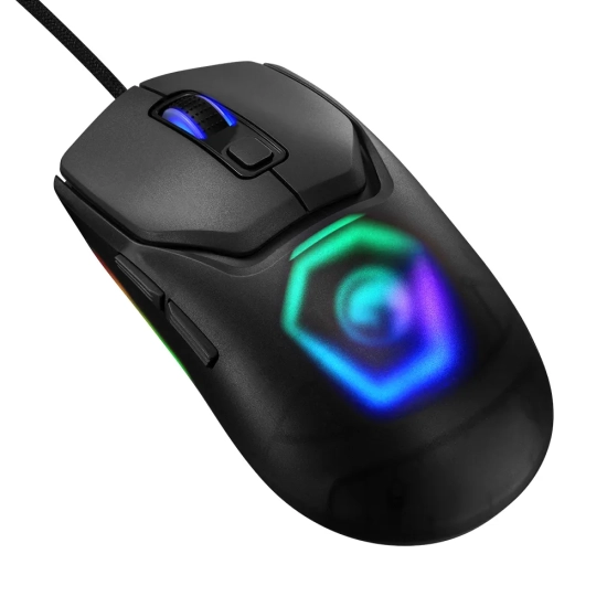 Mysz komputerowa Marvo FIT LITE G1 przewodowa, szara, 12000 DPI
