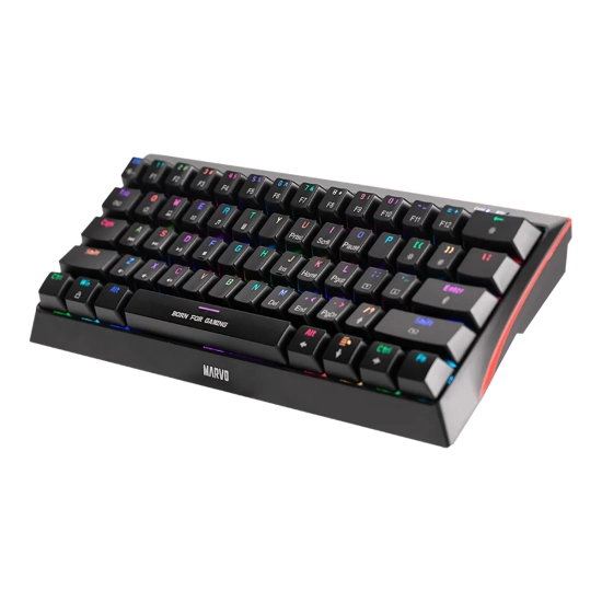 Klawiatura Marvo HECATE 61B przewodowa (USB) US, czarna mechaniczna