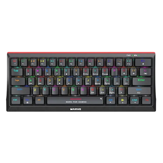 Klawiatura Marvo HECATE 61R przewodowa (USB) US, czarna mechaniczna