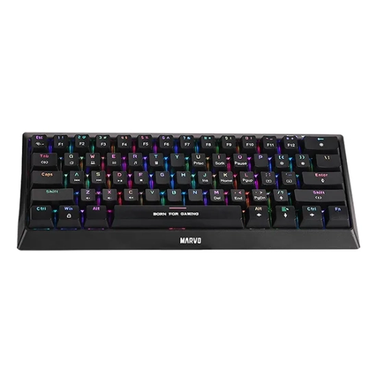 Klawiatura Marvo HECATE 61R przewodowa (USB) US, czarna mechaniczna