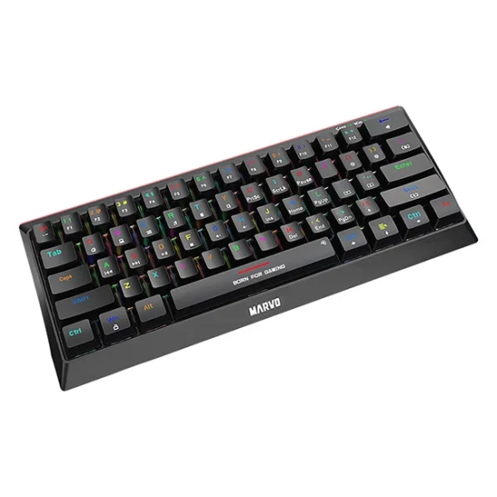 Klawiatura Marvo HECATE 61R przewodowa (USB) US, czarna mechaniczna