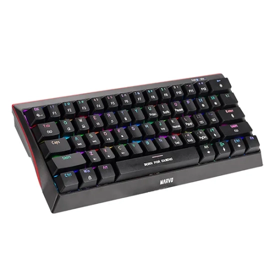 Klawiatura Marvo HECATE 61R przewodowa (USB) US, czarna mechaniczna