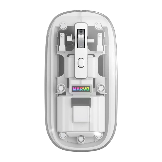 Mysz komputerowa Marvo PRISM B10 biała bezprzewodowa, biała, 1600 DPI