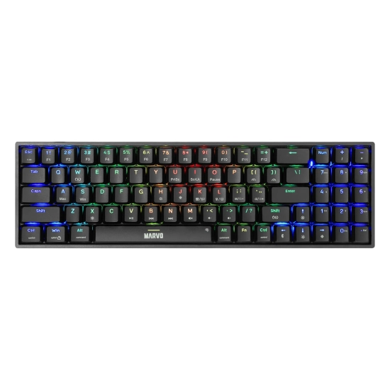 Klawiatura Marvo SHOGO 78 przewodowa (USB) US, czarna mechaniczna KG956