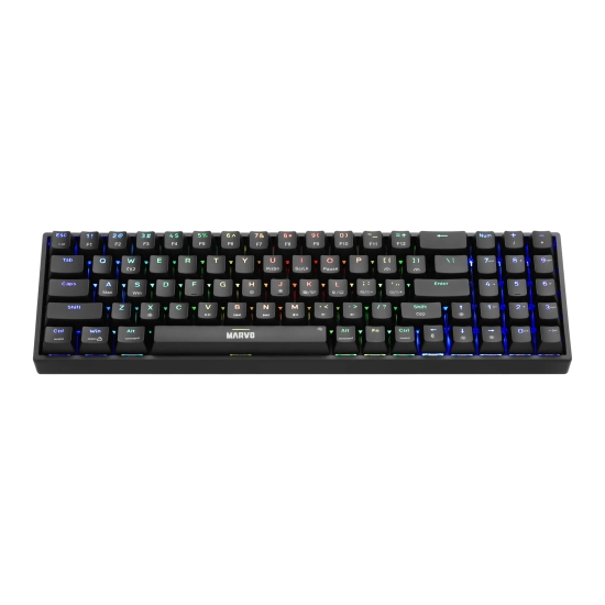 Klawiatura Marvo SHOGO 78 przewodowa (USB) US, czarna mechaniczna KG956