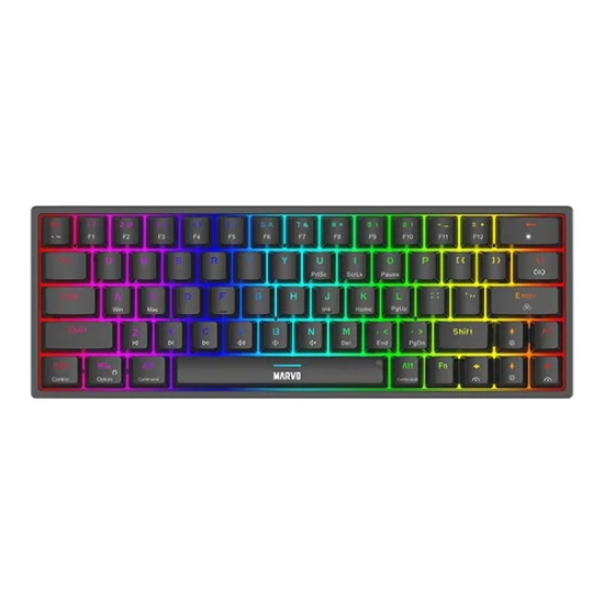 Klawiatura Marvo SHOGO 63 przewodowa (USB) US, czarna mechaniczna KG955