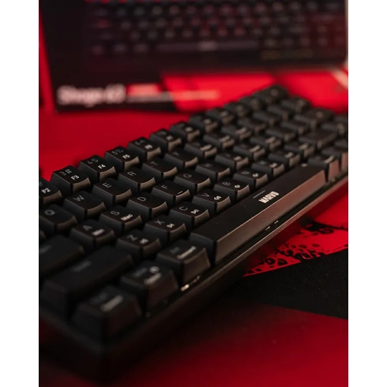 Klawiatura Marvo SHOGO 63 przewodowa (USB) US, czarna mechaniczna KG955