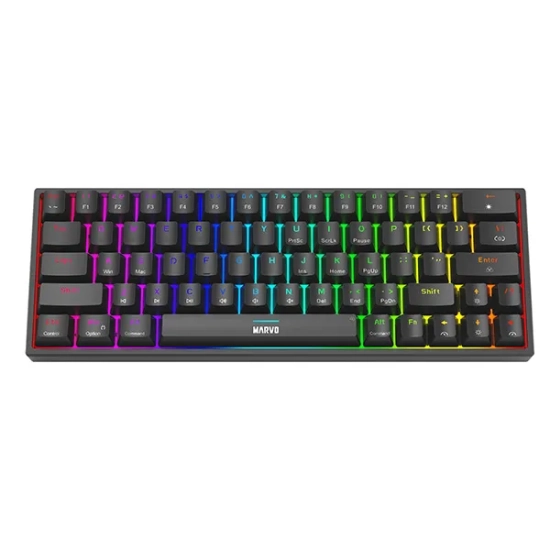 Klawiatura Marvo SHOGO 63 przewodowa (USB) US, czarna mechaniczna KG955
