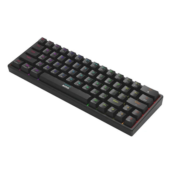 Klawiatura Marvo SHOGO 63 przewodowa (USB) US, czarna mechaniczna KG955