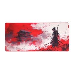 Podkładka pod mysz Marvo MONKA ZOWA XL, czerwono-biała, 900 × 400 × 3,5 mm