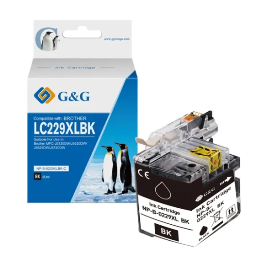 Kompatybilny tusz G&G LC-229XL NP-B-0229XLBK, czarny, 2 400 stron