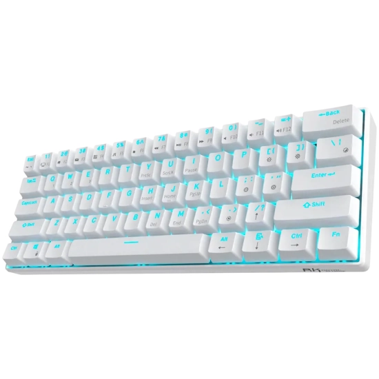 Royal Kludge Klawiatura mechaniczna RK61 White Brown Switch US
