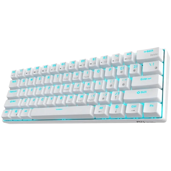 Klawiatura Royal Kludge RK61 Biały Red Switch