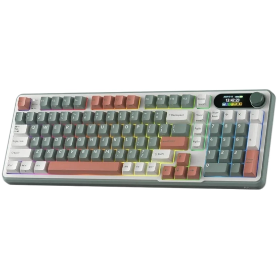 Royal Kludge S98 Camping Green Brown Switch klawiatura mechaniczna US
