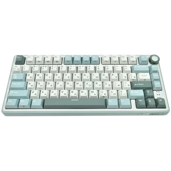 Klawiatura Royal Kludge R75 Sky Cyan Brown Switch