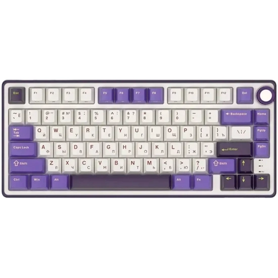 Klawiatura Royal Kludge R75 Blackberry Mousse K Silver Switch