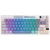 Royal Kludge M65 w kolorze Ocean Blue, wariant US z przełącznikami Cream Switch.
