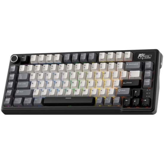 Royal Kludge L75 Knight Black Beige Switch klawiatura mechaniczna US