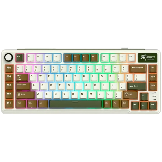 Klawiatura Royal Kludge L75 Palm Green Beige Switch