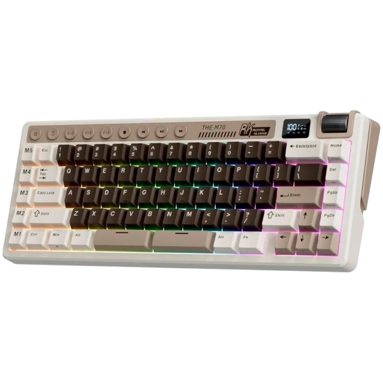 Royal Kludge Klawiatura mechaniczna M70 Mocha Grey Beige Switch US