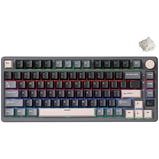 Klawiatura Royal Kludge M75 Phantom Beige Switch