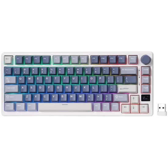 Klawiatura Royal Kludge M75 Ocean Blue Beige Switch