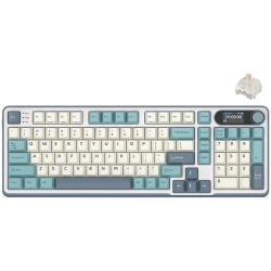 Klawiatura mechaniczna Royal Kludge S98 w wariancie kolorystycznym Light Cloud z przełącznikami Beige Switch, układ US.