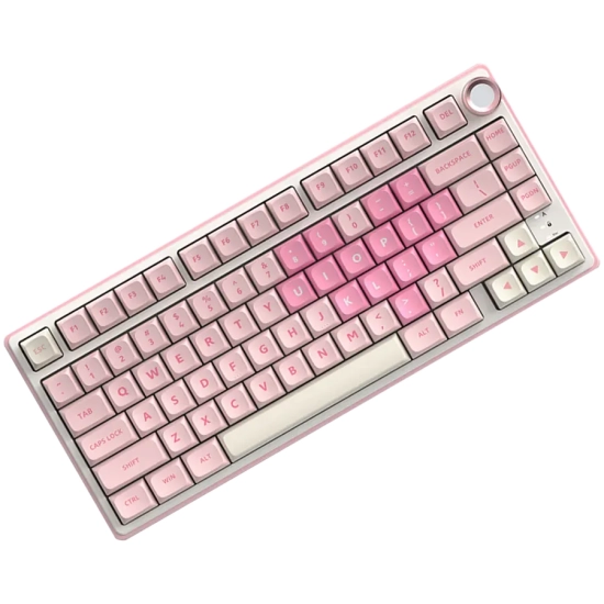 Royal Kludge R75 Pink Melody Beige Switch klawiatura mechaniczna US