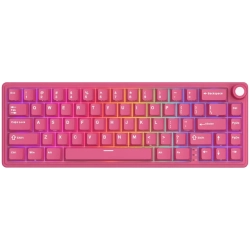 Klawiatura mechaniczna Royal Kludge R65 w wariancie kolorystycznym Berry Red z przełącznikami Beige Switch, układ US.