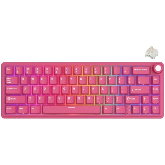 Royal Kludge Klawiatura mechaniczna R65 Berry Red Beige Switch US