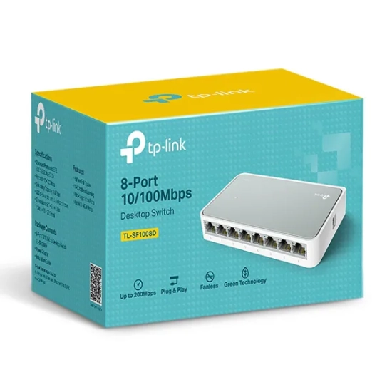 TP-Link TL-SF1008D switch Fast Ethernet, 8 portów