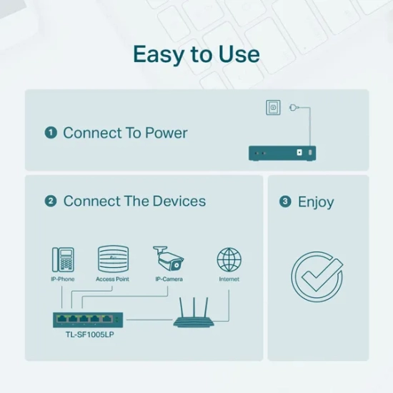 TP-Link TL-SF1005LP switch Fast Ethernet PoE+, 5 portów