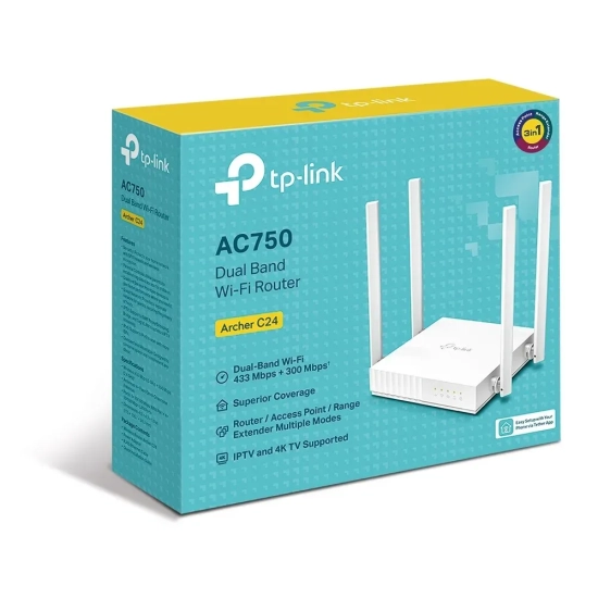 Router Wi-Fi TP-Link Archer C24 AC750 Dual Band