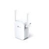 Biały wzmacniacz Wi-Fi TP-Link TL-WA855RE z dwiema regulowanymi antenami zewnętrznymi.
