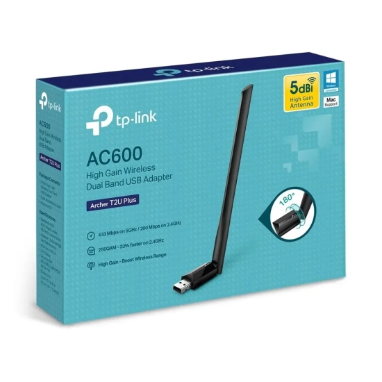 Karta Wi-Fi USB TP-Link Archer T2U Plus AC600 5 dBi