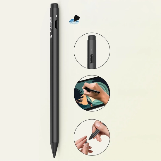 Metapen Rysik do urządzeń dotykowych USB-C Pen G1 - czarny