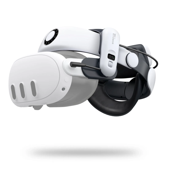 BOBOVR Pasek odciążający do gogli VR Meta Quest 3 z baterią zewnętrzną