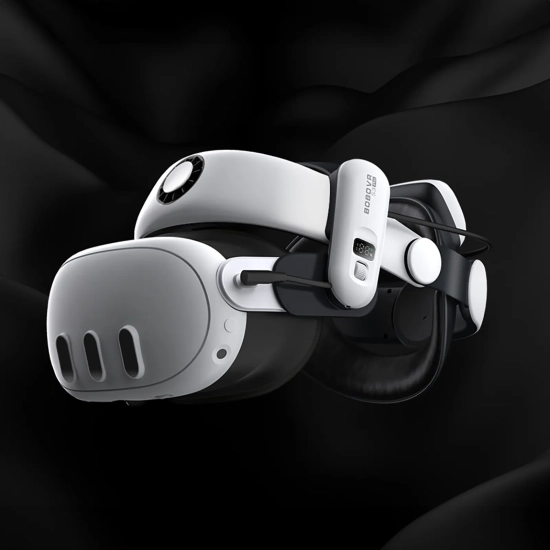 BOBOVR Pasek odciążający do gogli VR Meta Quest 3 z baterią zewnętrzną