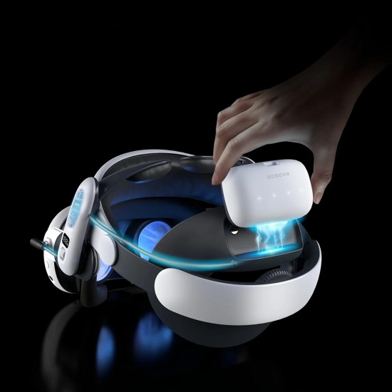 BOBOVR Pasek odciążający do gogli VR Meta Quest 3 z baterią zewnętrzną