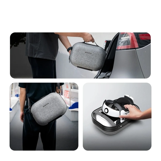 BOBOVR Etui transportowe do gogli Meta Quest 3 i 3S - szare