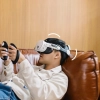 BOBOVR Pasek na głowę z baterią do gogli Meta Quest 3 i 3S - biało-czarny