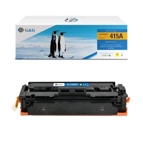 Kompatybilny toner G&G do HP W2032A HP 415A NT-PH2032Y, żółty, 2 100 stron