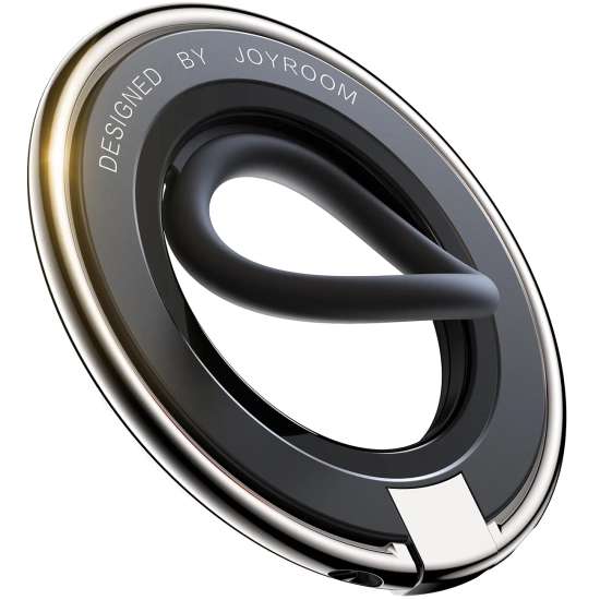 JOYROOM Magnetyczny uchwyt na telefon MagSafe ring na palec czarny