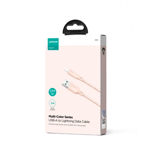 JOYROOM Kabel przewód do iPhone Multi-Color Series USB-A - Lightning 3A 1m